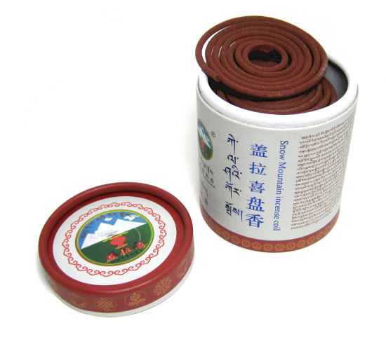 Спиральное благовоние Snow Mountain incense coil (серая упаковка), 20 спиралек диаметром 6 см