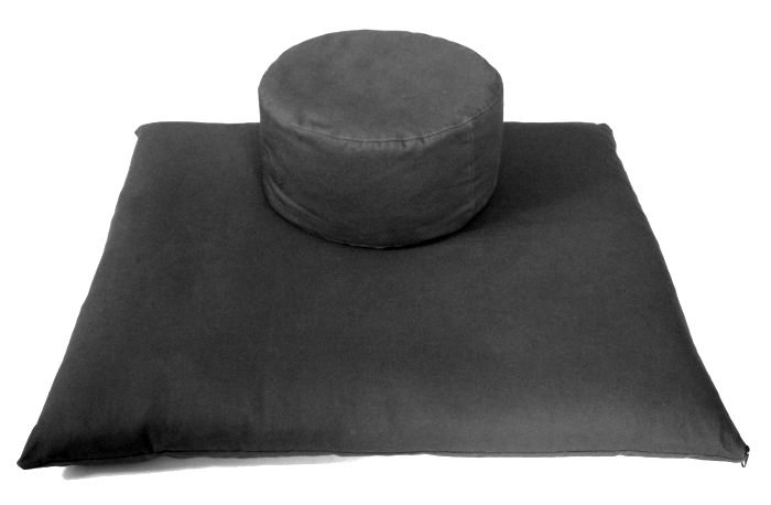 Подушка для медитации китайская классическая (черная), 30 x 18 см, черный