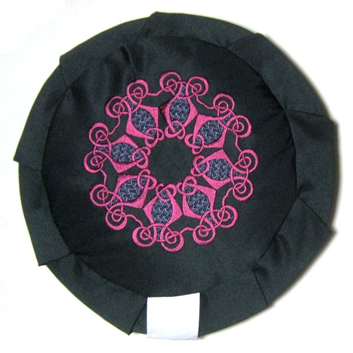 Дзафу с вышивкой (пурпурный узор), пурпурный узор