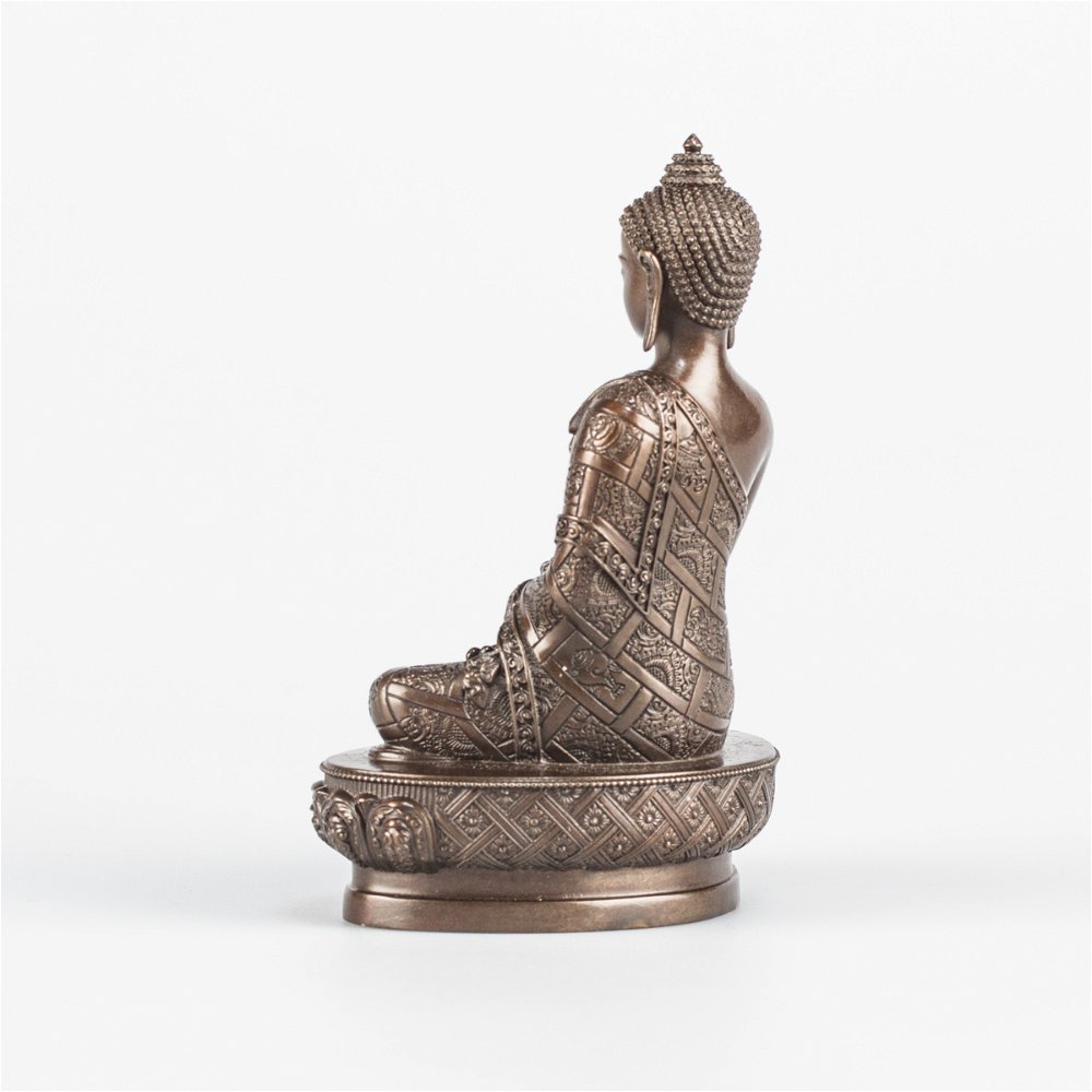 Статуэтка Будды Шакьямуни (бхумиспарша-мудра), 10,5 см, 10,5 см, Медь, Статуэтка Будды Шакьямуни (бхумиспарша-мудра), 10,5 см