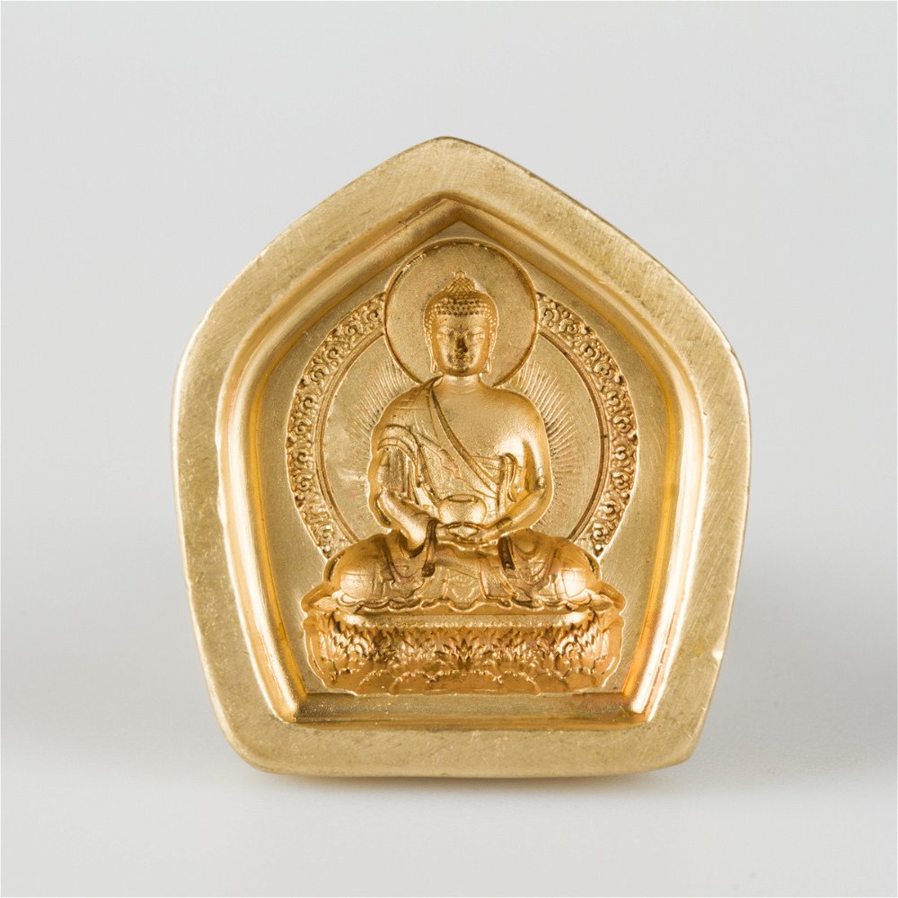 Форма для изготовления ца-ца Будда Амитабха (3,2 x 3,5 см), 3,2 x 3,5 см