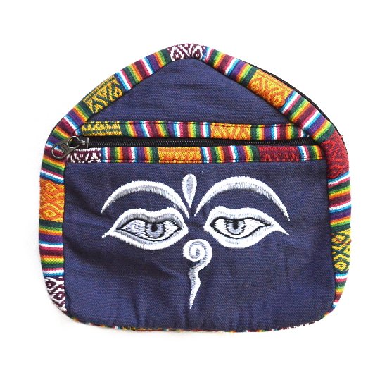 Рюкзак с Глазами Будды (синий с синими глазами), 23 x 52 см