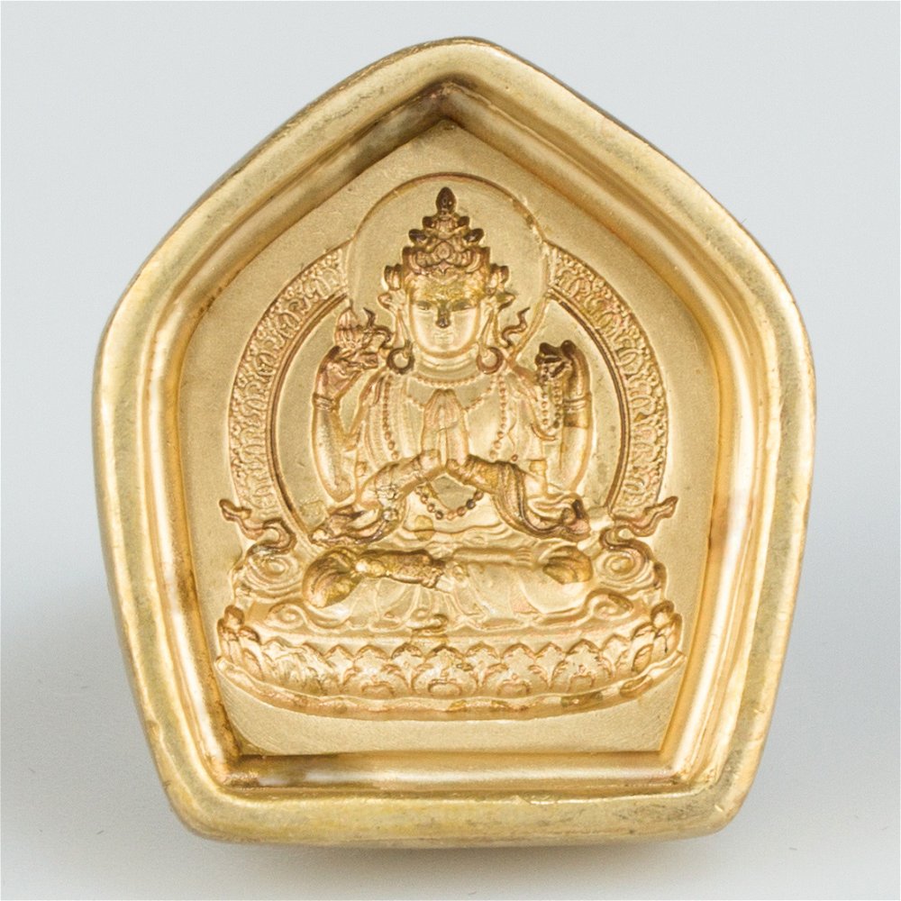 Форма для изготовления ца-ца Авалокитешвара (2,9 x 3,2 см), 2,9 x 3,2 см