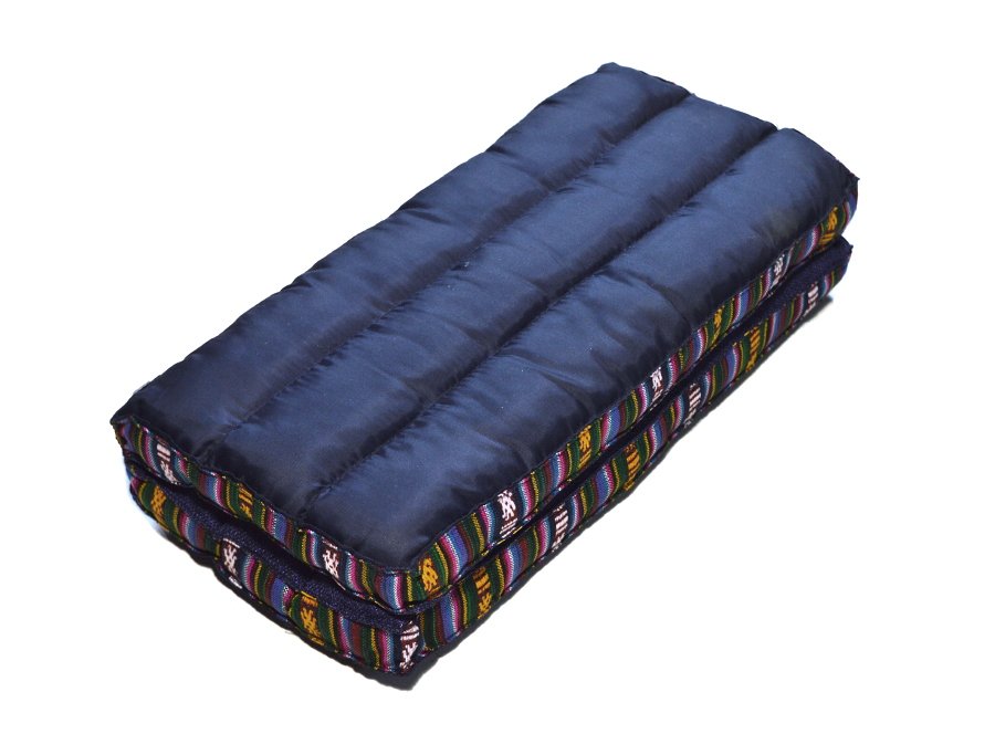 Подушка для медитации складная в чехле, синяя, 32 х 34 см
