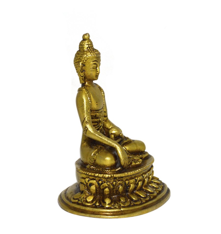 Статуэтка Будды Шакьямуни (бхумиспарша-мудра), 12 см, светлая