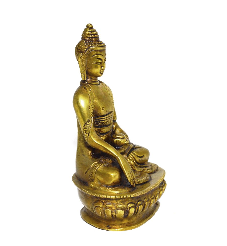 Статуэтка Будды Шакьямуни (бхумиспарша-мудра), 14 см