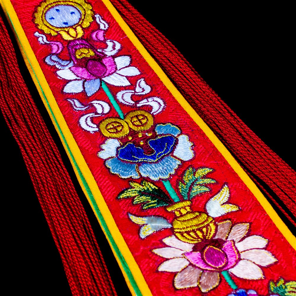 Чопен (chöpen) — галстук для дамару большой (красный), большой , красный