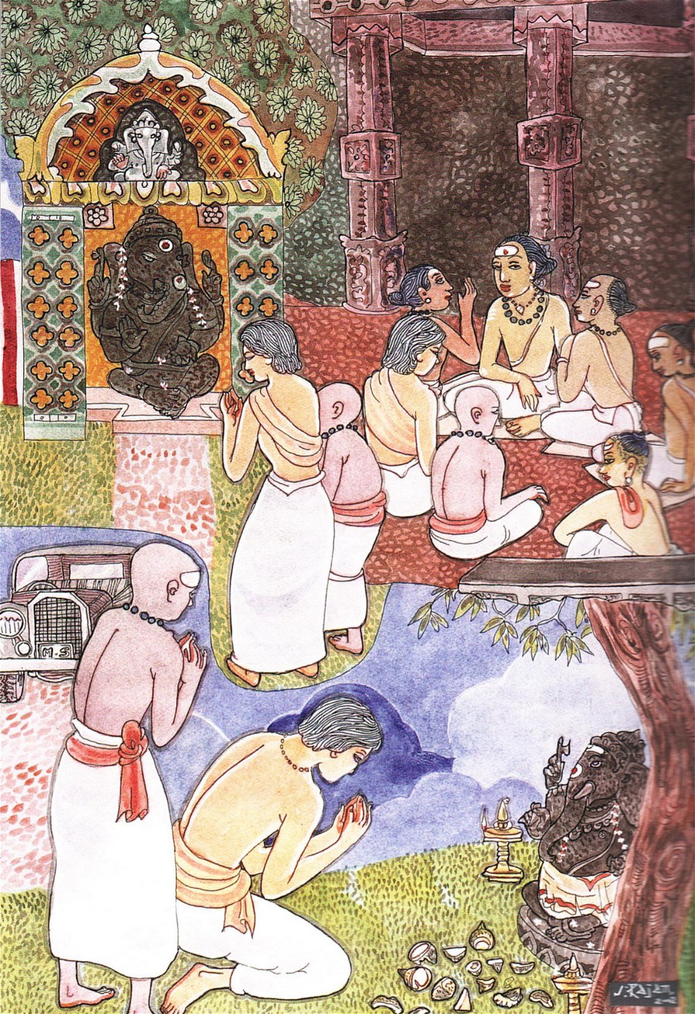 "Любящий Ганеша. Очаровательный Бог индуизма с головой слона" 