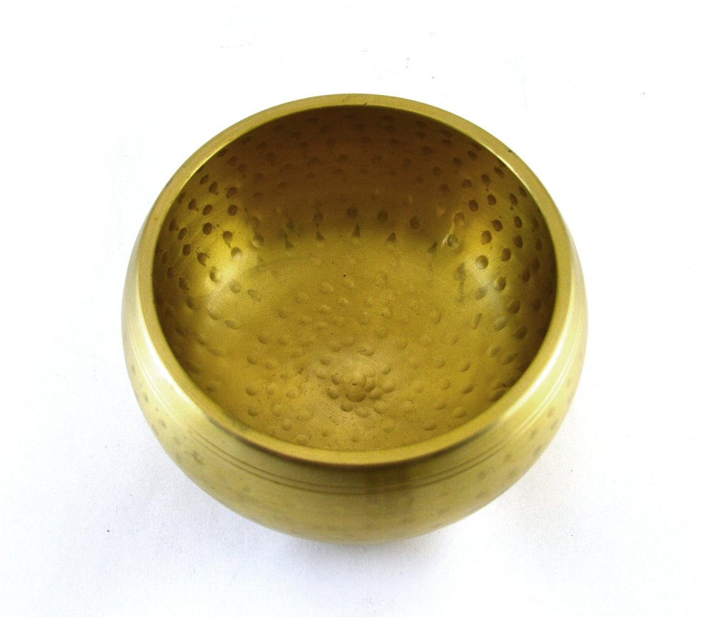 Поющая чаша с точками №1 (15 х 8,5 см), 15 х 8,5 см, Золото, Поющая чаша с точками (15 х 8,5 см)