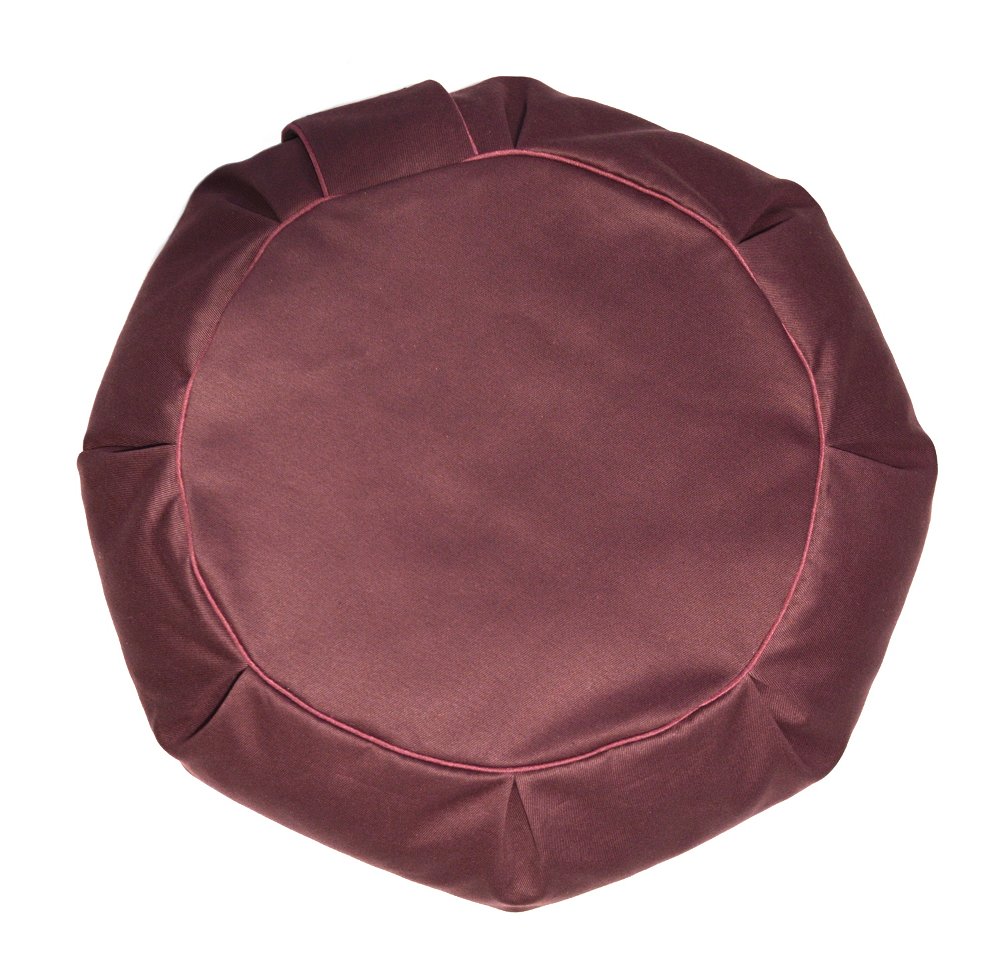 Подушка для медитации Дзафу бордовая Zafuzen, 35 x 14 см, бордовая
