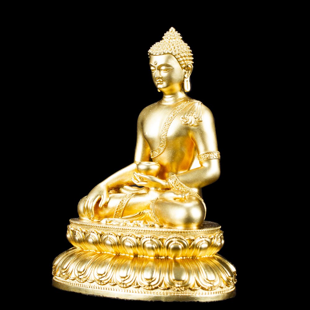 Статуэтка Будды Шакьямуни, 10 см, золотистая, Будда Шакьямуни