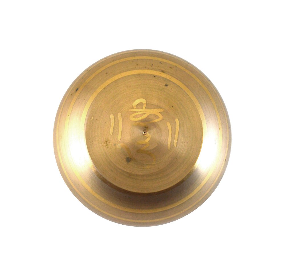 Поющая чаша с Аштамангалой (9 х 5,5 см), 9 х 5,5 см, Золото