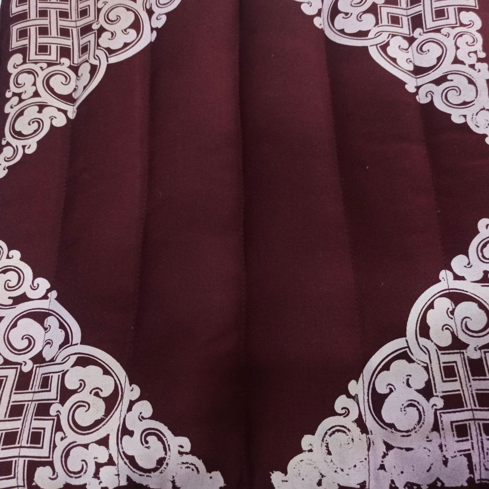 Подушка для медитации складная с Бесконечным узлом, бордовая, 35 x 34 см, 35 х 34 см, Бордовый, Бордовый (discounted)