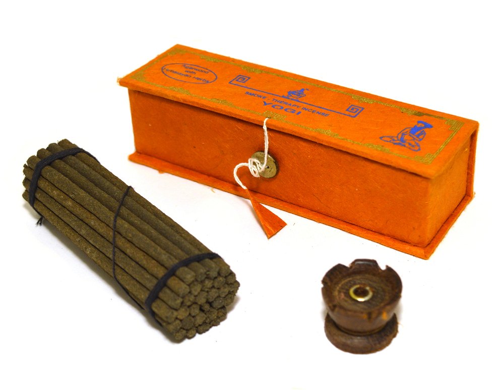 Благовоние Smoke-Therapy Incense Yogi (Agarwood and Himalayan Herbs / агаровое дерево и гималайские травы), 30 палочек по 10 см, 30, Yogi