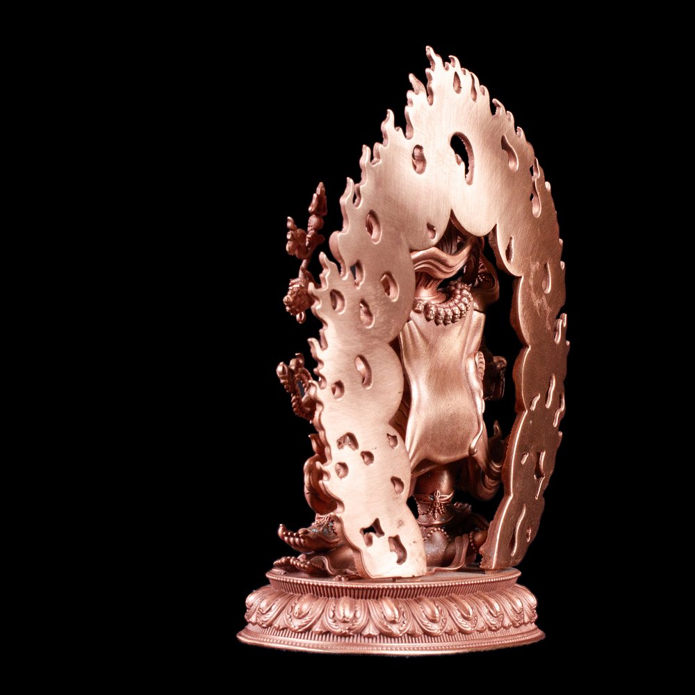 Статуэтка "Шестирукий Махакала", 12 см, бронзовый цвет, Шестирукий Махакала