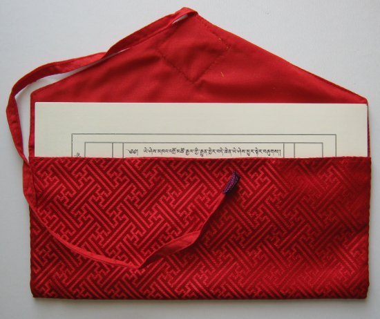 Конверт для печа (красный), 13,5 x 30 см