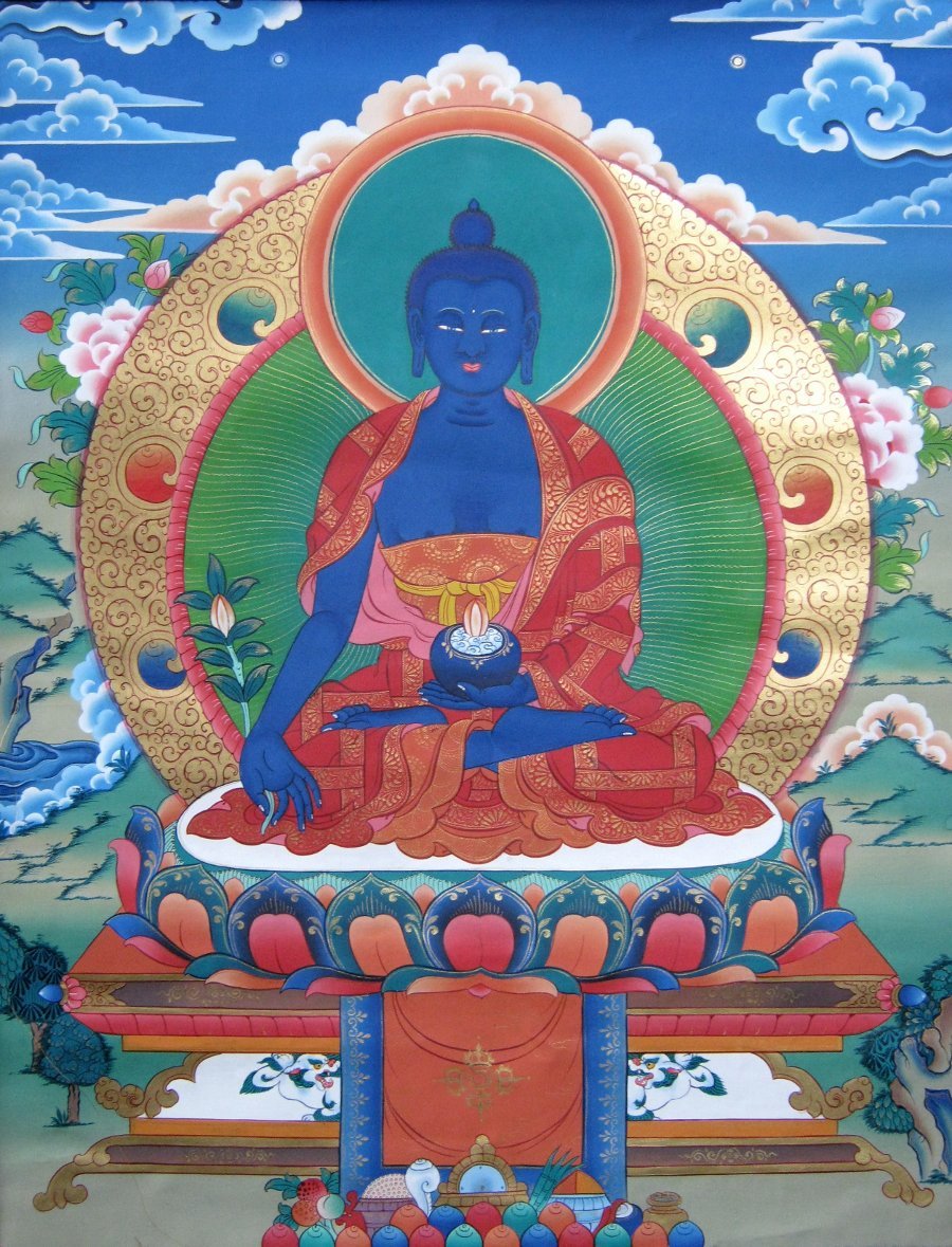 Тханка Будда Медицины