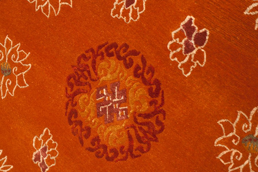 Тибетский ковер (92 х 182 см, овечья шерсть, шелк), 92 х 182 см