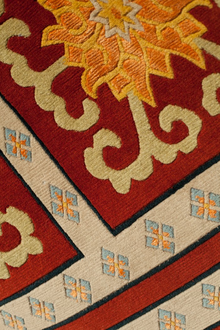 Тибетский ковер (94 х 180 см, овечья шерсть, шелк), 94 х 180 см