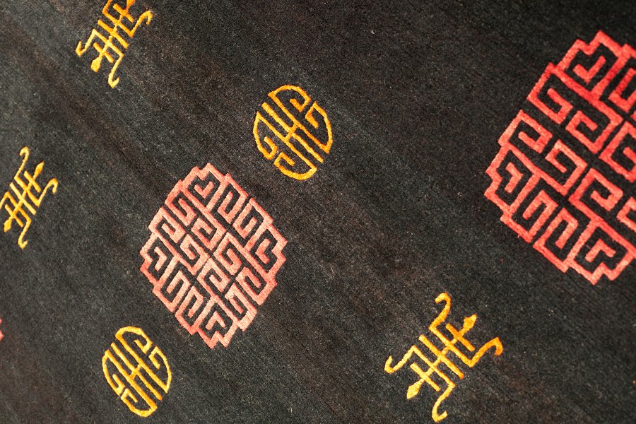Тибетский ковер (92 х 180 см, овечья шерсть, шелк), 92 х 180 см