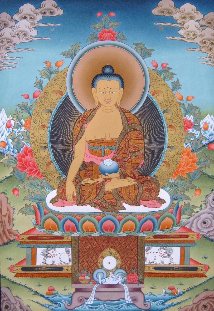 Тханка Будда Шакьямуни