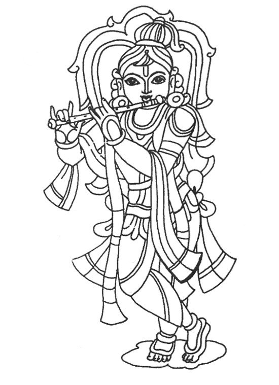 Раскраски для детей "Индийские божества". Часть 1, 21 x 29,7 см