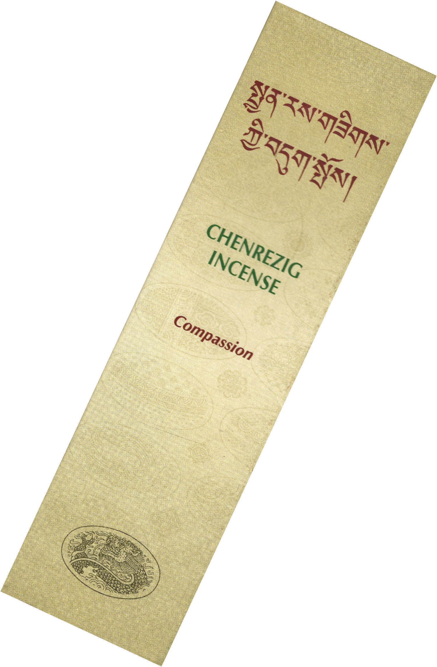 Благовоние Chenrezig Incense (Ченрези), 20 палочек по 13,5 см. 