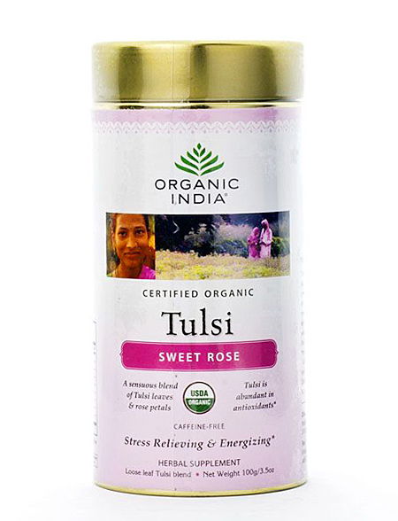 Чайный напиток базиликовый Tulsi Sweet Rose (100 гр)