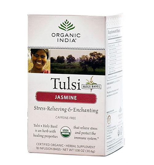 Чайный напиток базиликовый с жасмином Tulsi Jasmine (18 пак.)