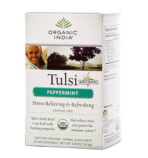 Чайный напиток базиликовый с перечной мятой Tulsi Peppermint (18пак.)