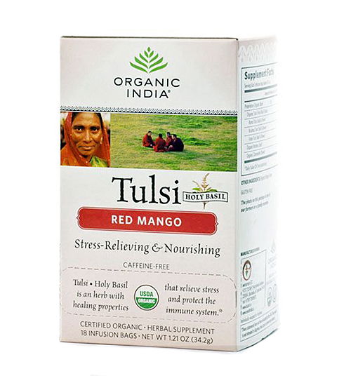 Чайный напиток базиликовый с красным манго Tulsi Red Mango (18 пак.)