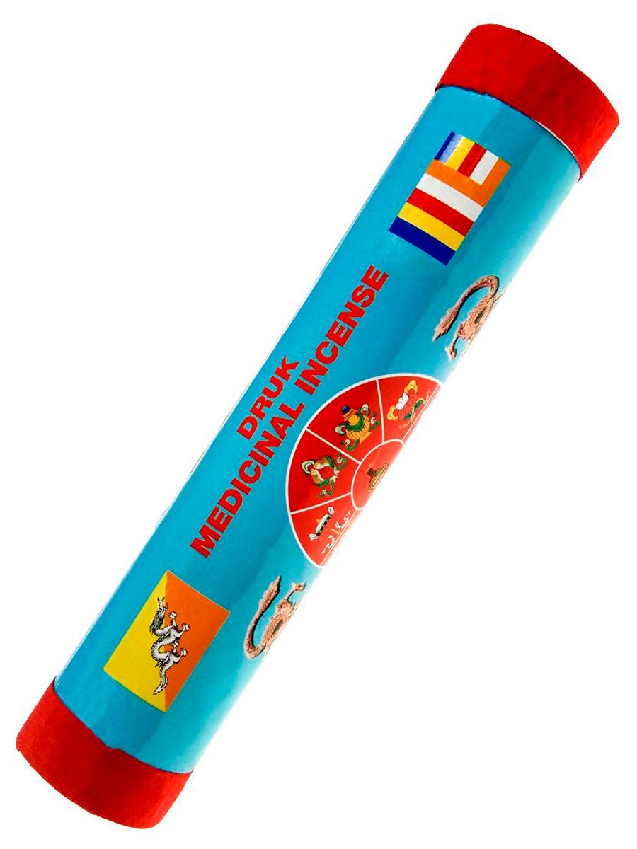 Купить Благовоние Druk Medicinal Incense. Happiness (Счастье), 21 палочка по 19 см в интернет-магазине Ариаварта
