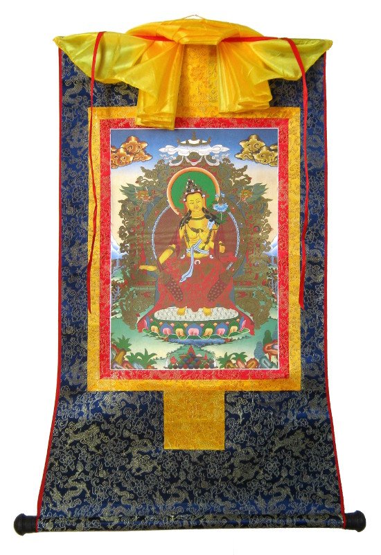 Тханка Будда Майтрейя (печатная), 43 х 65 см, изображение: 22 х 32 см