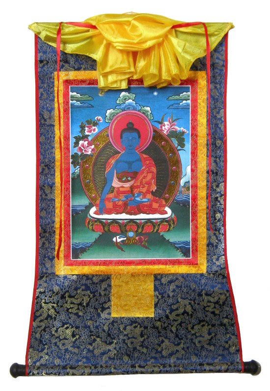 Тханка Будда Акшобхья (печатная), 56 х 89 см, изображение: 31 х 44 см
