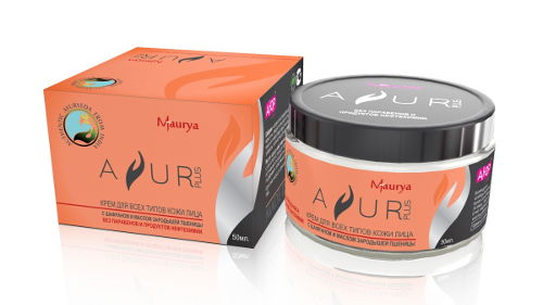 Крем для всех типов кожи лица AYUR Plus с шафраном и маслом зародышей пшеницы (50 мл)