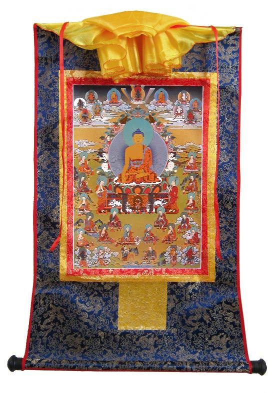 Тханка Будда Шакьямуни (печатная), 54 х 82 см, изображение: 30,5 х 44 см