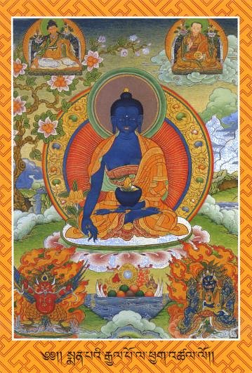 Открытка Будда Медицины (Манла) (9,8 х 14,7 см)