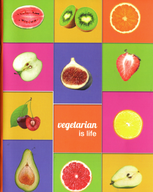 Тетрадь в клетку "Vegetarian Is Life"