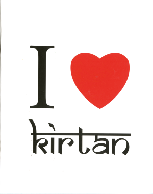 Тетрадь в клетку "I Love Kirtan" (минимализм)