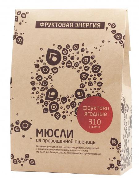 Мюсли из пророщенной пшеницы (фруктово-ягодные) 310 г