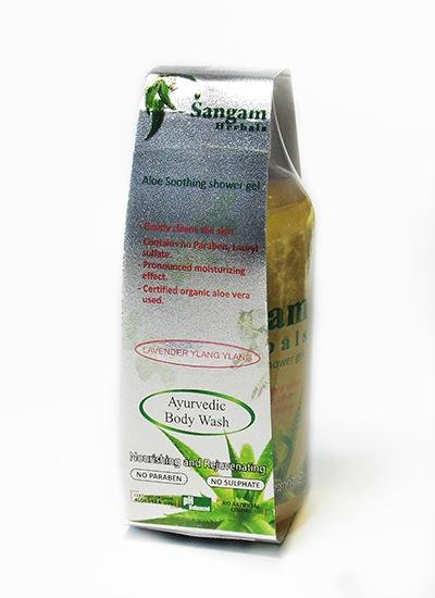 Гель для душа Sangam Herbals (Lavender Ylang Ylang). 