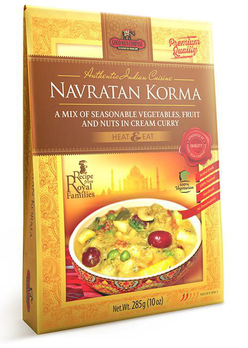 Navratan Korma (Микс овощей, фруктов и орехов в сливочном соусе карри)