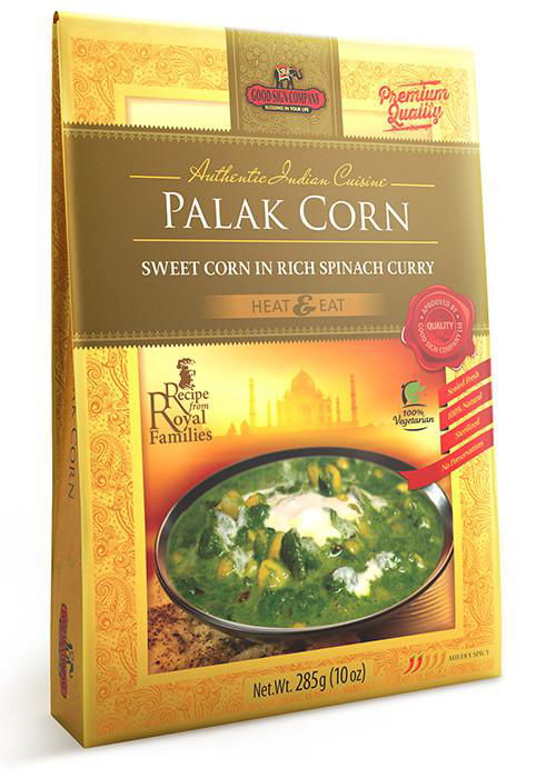 Palak Corn (Кукуруза в сливочно-шпинатном соусе)