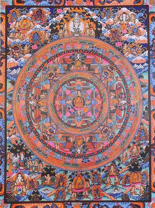 Плакат Мандала с божествами (30 x 40 см)