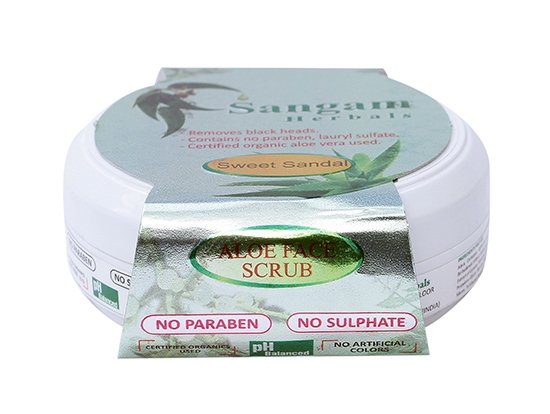 Купить Скраб для лица Sangam Herbals Aloe Vera (Sweet Sandal) в интернет-магазине #store#