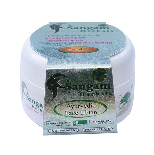 Скраб для лица аюрведический сухой (uptan) Sangam Herbals (Sandal) 