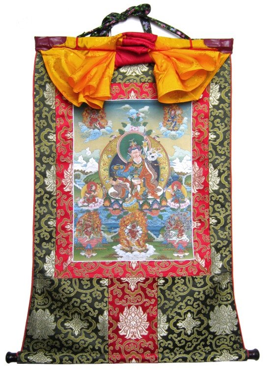 Тханка Гуру Падмасамбхава (печатная), 57 х 80 см, изображение: 29,5 х 39,5 см