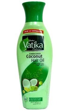 Кокосовое масло для волос Dabur Vatika Coconut с амлой, лимоном и хной (250 мл)