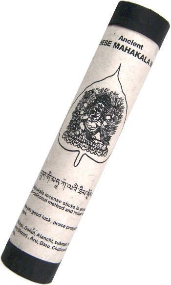 Ancient Bhutanese Mahakala Incense (Древнее бутанское благовоние Махакала), 19 палочек по 18,5 см
