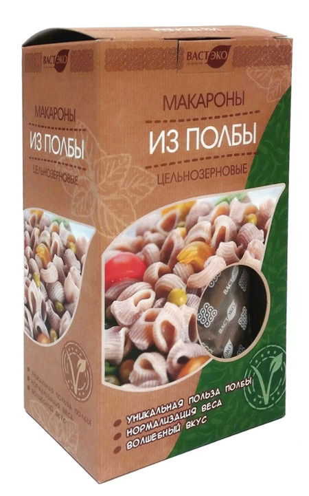 Макароны из полбы цельнозерновые "Перья" (400 г)